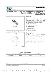 STF6N95K5 datasheet pdf ST Microelectronics