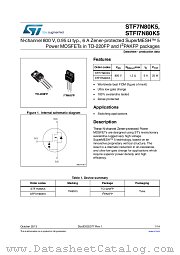 STFI7N80K5 datasheet pdf ST Microelectronics