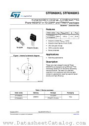 STF8N80K5 datasheet pdf ST Microelectronics