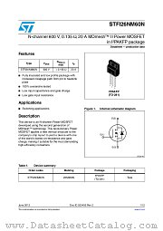 STFI26NM60N datasheet pdf ST Microelectronics