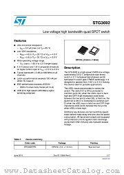 STG3692 datasheet pdf ST Microelectronics