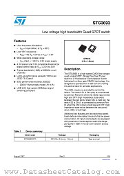 STG3693QTR datasheet pdf ST Microelectronics
