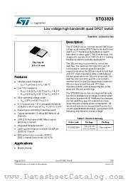 STG3820 datasheet pdf ST Microelectronics