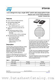 STG4158 datasheet pdf ST Microelectronics