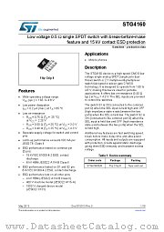 STG4160 datasheet pdf ST Microelectronics