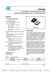 STG4260 datasheet pdf ST Microelectronics