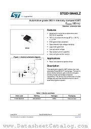 STGD19N40LZ datasheet pdf ST Microelectronics