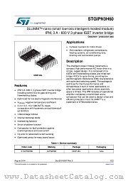 STGIPN3H60 datasheet pdf ST Microelectronics