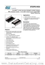 STGIPS14K60 datasheet pdf ST Microelectronics