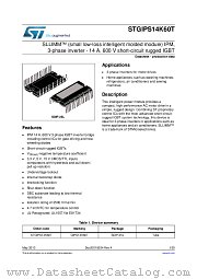 STGIPS14K60T datasheet pdf ST Microelectronics