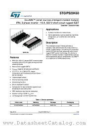 STGIPS20K60 datasheet pdf ST Microelectronics