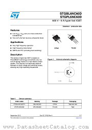 STGPL6NC60D datasheet pdf ST Microelectronics
