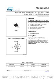 STH150N10F7-2 datasheet pdf ST Microelectronics