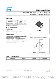STH180N10F3-6 datasheet pdf ST Microelectronics