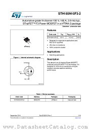STH185N10F3-2 datasheet pdf ST Microelectronics