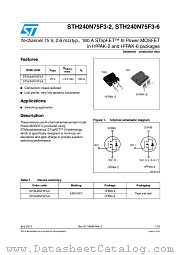STH240N75F3-6 datasheet pdf ST Microelectronics