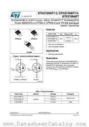 STP270N8F7 datasheet pdf ST Microelectronics