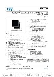 STHV749L datasheet pdf ST Microelectronics
