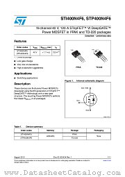 STI400N4F6 datasheet pdf ST Microelectronics