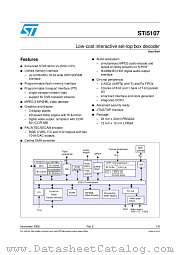 STi5107 datasheet pdf ST Microelectronics