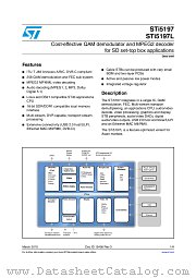 STI5197BGBC datasheet pdf ST Microelectronics