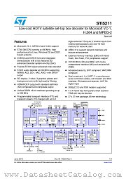 STI5211CLUC datasheet pdf ST Microelectronics