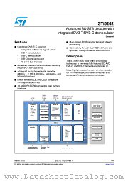 STI5262-DUD datasheet pdf ST Microelectronics