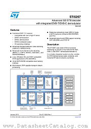 STI5267-QUD datasheet pdf ST Microelectronics
