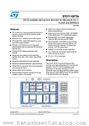 STI7110FTAUC datasheet pdf ST Microelectronics