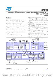 STI7111BOUCT datasheet pdf ST Microelectronics