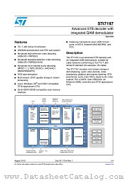 STI7197-KUD datasheet pdf ST Microelectronics