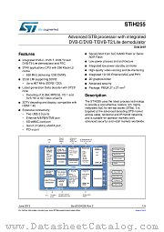 STiH255 datasheet pdf ST Microelectronics