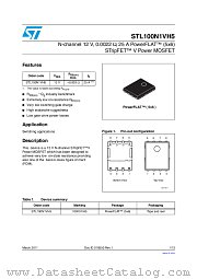 STL100N1VH5 datasheet pdf ST Microelectronics