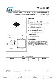 STL11N3LLH6 datasheet pdf ST Microelectronics