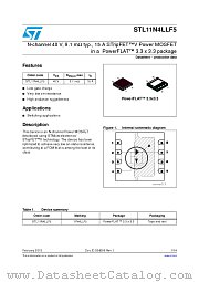 STL11N4LLF5 datasheet pdf ST Microelectronics