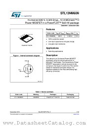 STL13NM60N datasheet pdf ST Microelectronics