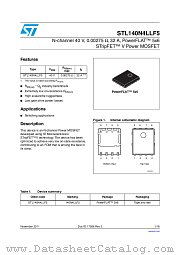 STL140N4LLF5 datasheet pdf ST Microelectronics