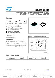 STL150N3LLH6 datasheet pdf ST Microelectronics