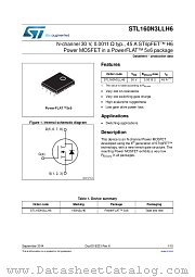 STL160N3LLH6 datasheet pdf ST Microelectronics