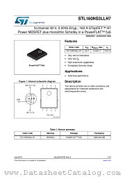 STL160NS3LLH7 datasheet pdf ST Microelectronics