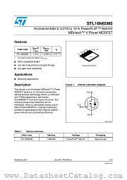 STL16N65M5 datasheet pdf ST Microelectronics