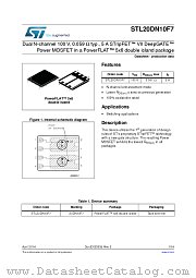 STL20DN10F7 datasheet pdf ST Microelectronics