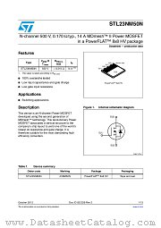 STL23NM50N datasheet pdf ST Microelectronics