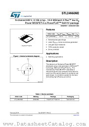 STL24N60M2 datasheet pdf ST Microelectronics