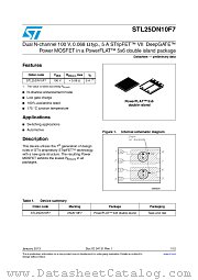 STL25DN10F7 datasheet pdf ST Microelectronics