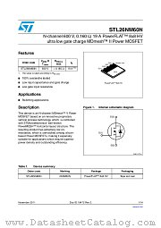 STL26NM60N datasheet pdf ST Microelectronics