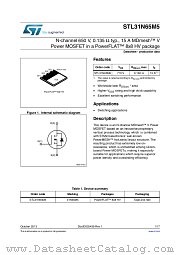 STL31N65M5 datasheet pdf ST Microelectronics