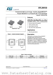 STL3NK40 datasheet pdf ST Microelectronics