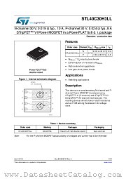 STL40C30H3LL datasheet pdf ST Microelectronics