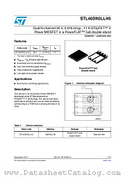 STL40DN3LLH5 datasheet pdf ST Microelectronics